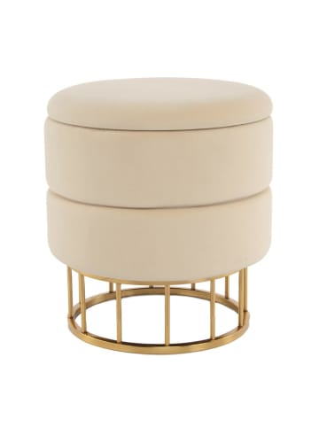 Kayoom Hocker Zero in elfenbein - gold