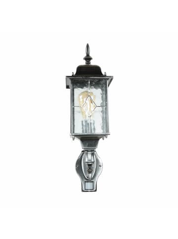 Licht-Erlebnisse Außen Wandlampe (B)15.9 x (H)53.2 cm in Schwarz mit Silber-Finish