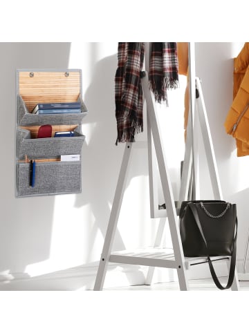 relaxdays 2x Wandorganizer in Grau