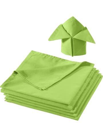 REDBEST Baumwolle Serviette 6er-Pack Seattle in apfelgrün