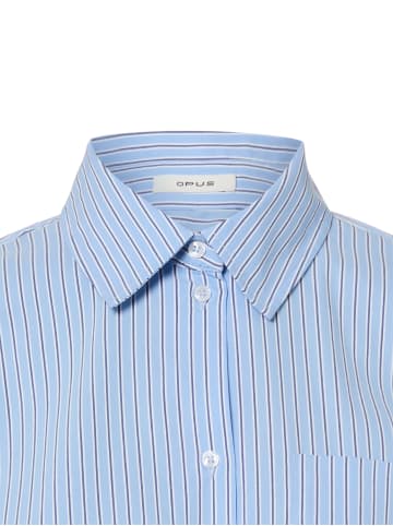 OPUS Bluse Fresa in hellblau weiß