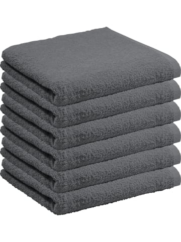 REDBEST Frottier Handtuch 6er-Pack Oceanside in anthrazit