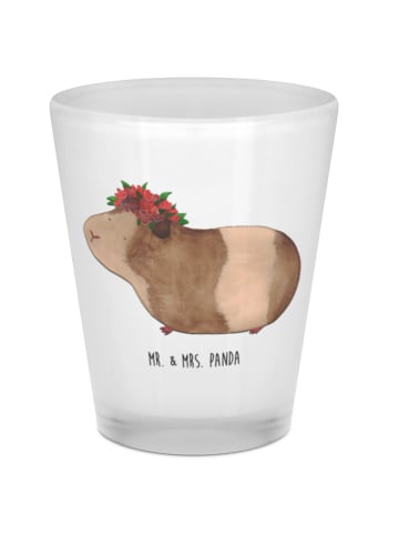 Mr. & Mrs. Panda Schnapsglas Meerschweinchen Weisheit ohne Spruch in Transparent