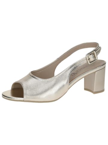 Caprice Sandalette in LT.GOLD METAL.