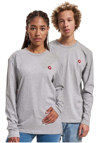 WOOD WOOD WOOD WOOD Longsleeve in grey melange