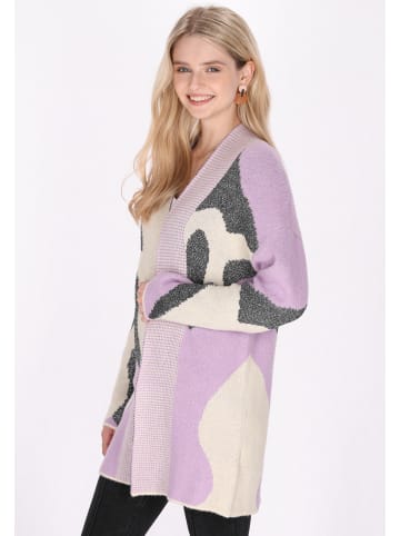 IZIA Damen Cardigan in Lavendel Creme