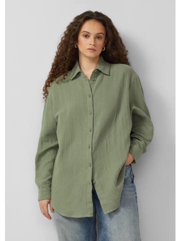 QS Bluse in 7927_olivgrün