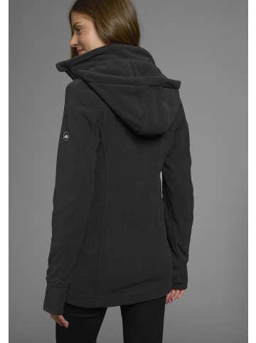 Polarino Fleecejacke in schwarz