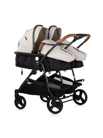 Chipolino Geschwisterkinderwagen Duo Smart in natur