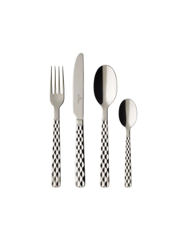Villeroy & Boch 144-tlg. Tafelbesteck Boston in Silber – in silber
