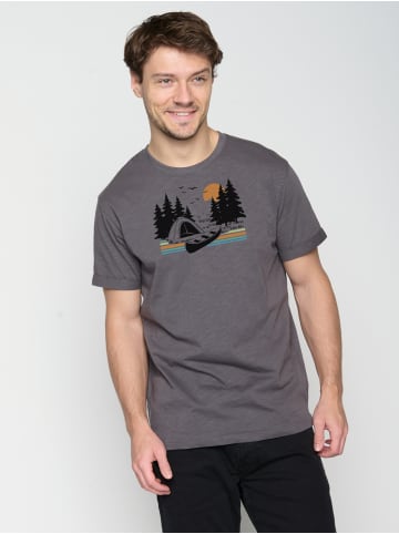 GreenBomb T-Shirt Nature Canoe Tent in Anthracite
