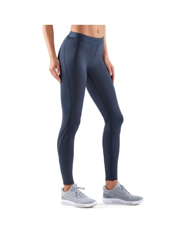 skins Kompressionshose DNAmic Long Tights in Navy Blue