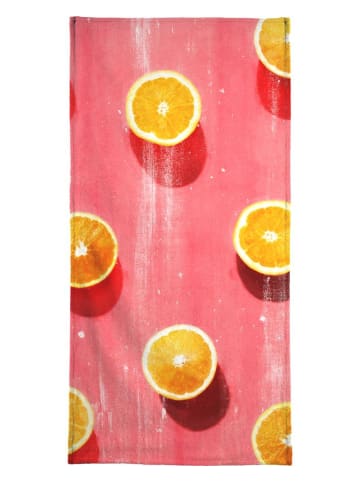 Juniqe Handtuch "Fruit 5" in Orange & Rosa