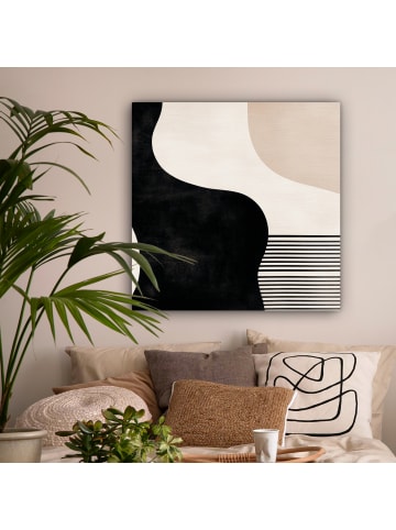 MuchoWow Leinwand Bilder Schwarz