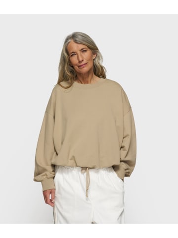 10Days Pullover mit Faltenwurf in Beige