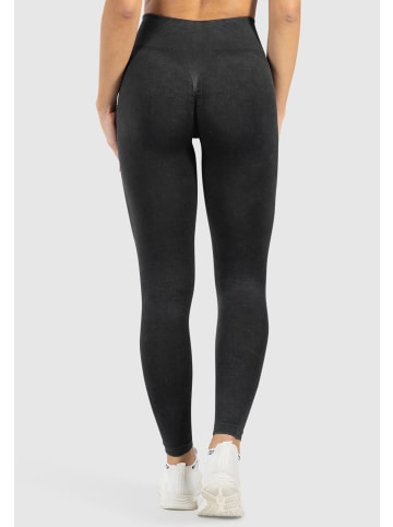 SMILODOX Leggings Sonnia Scrunch in Acid Schwarz