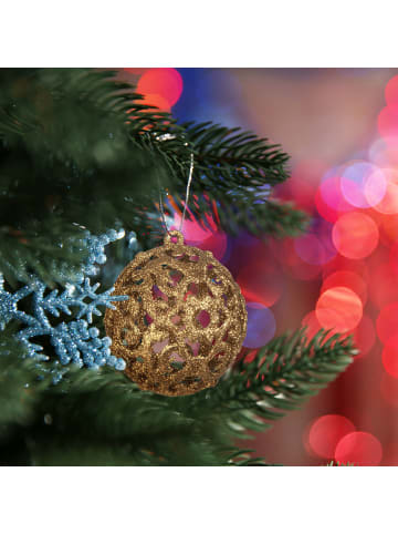50-tlg. Weihnachtskugeln Set in Gold