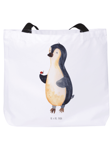 Mr. & Mrs. Panda Tasche Pinguin Marienkäfer ohne Spruch in Weiß