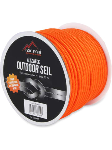 Normani Outdoor Sports Allzweck-Outdoor-Seil 5 mm x 60 m Chetwynd in Orange