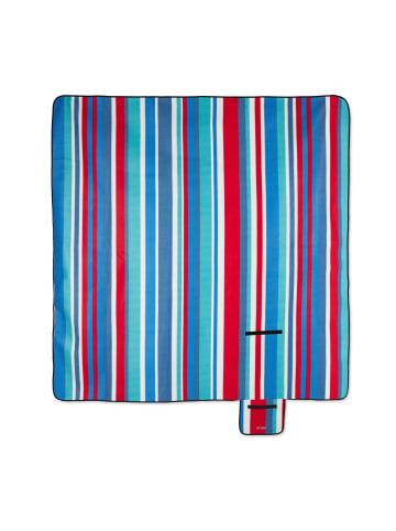 relaxdays Picknickdecke in Rot Blau (L)200 x - (B)200 cm