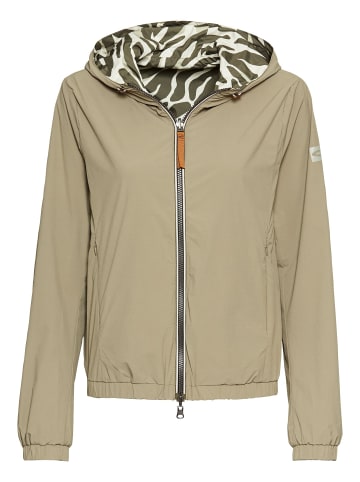 Camel Active Wendejacke mit Allover-Print und unifarbener Seite in Salbei