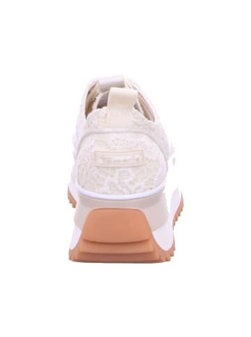 Tamaris Schnürschuh in ivory macramee
