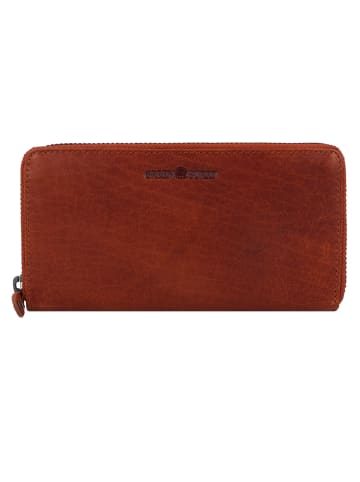 Greenburry House of Norway Geldbörse RFID Schutz Leder 19 cm natur