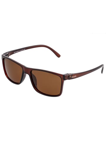 Simplify Polarisierte Sonnenbrille "Ellis" in Braun/Braun