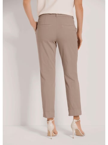 MADELEINE Chino-Hose mit Bügelfalten in taupe