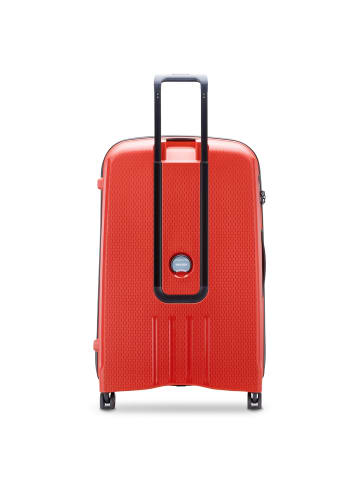 Delsey Belmont Plus 4 Rollen Trolley 82 cm mit Dehnfalte in blasses rot