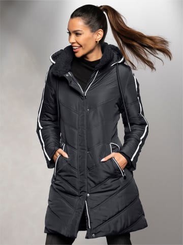 Heine Steppmantel in schwarz