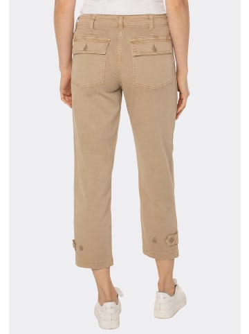 Liverpool Hose Utility Crop Cargo in biscuit tan