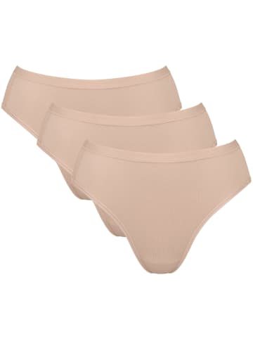 Sloggi Baumwolle, Single-Jersey Bio Slip 3er-Pack GO DAILY COTTON in beige