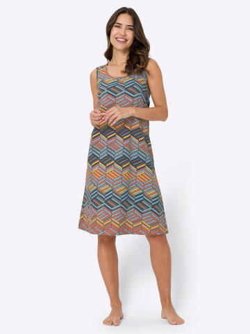 Sieh an! Sommerkleid in gelb-bedruckt