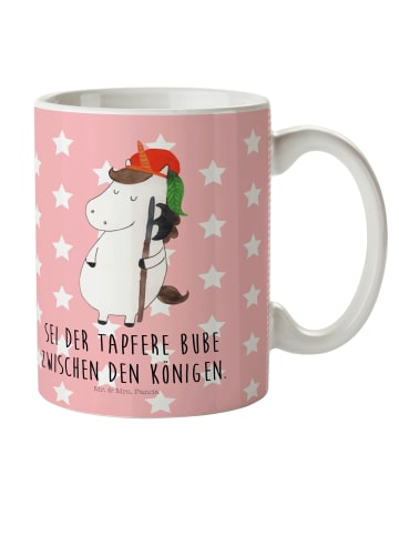 Mr. & Mrs. Panda Haferl Einhorn  mit Spruch in Rot Pastell