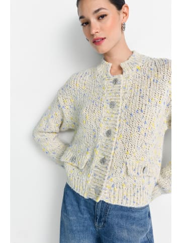 Rich & Royal Strickjacke in beige mehrfarbig - 0001