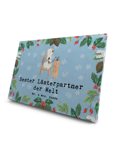 Mr. & Mrs. Panda Tee Adventskalender Pinguin Bester Lästerpartne... in Eisblau