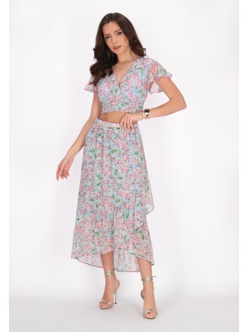 faina Women Blouse in light blue multicolor