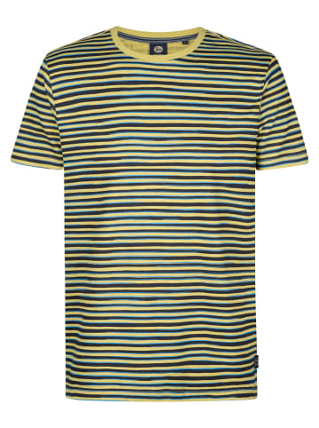 Petrol Industries Gestreiftes T-Shirt Anchorview in Grün