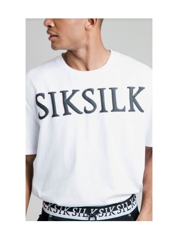 SikSilk Tshirt in Schwarz/Weiß