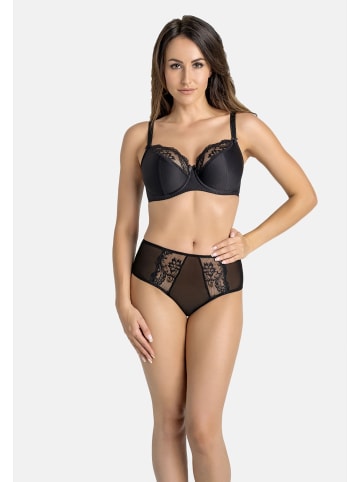 Teyli Hohe Taille Slip mit floraler Spitze Estel in schwarz