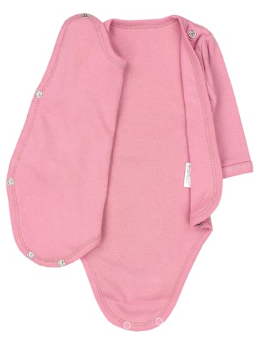 TupTam Unisex Baby Wickelbody Langarm 5er Set in rosa/weiß