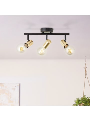 Brilliant Spotrohr, 3-flammig Kerry 14,5x35,5x10 cm in schwarz/messing