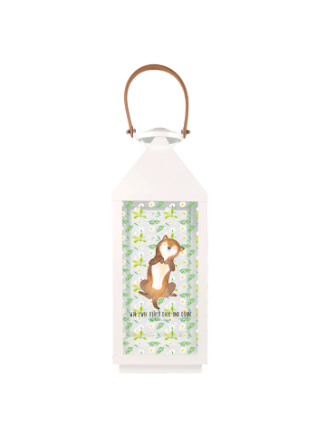 Mr. & Mrs. Panda Laterne Hund Streicheln mit Spruch in Transparent