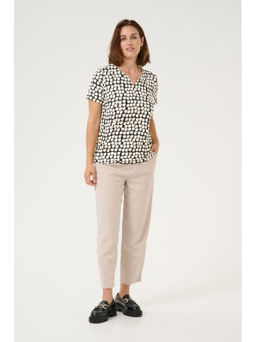 Kaffe T-shirt KAbella Regular fit in Black_Sand Graphic Dot