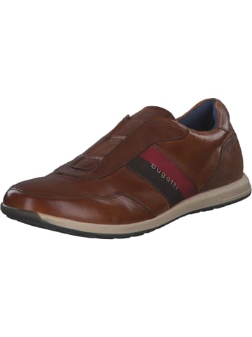 Bugatti Sportliche Slipper in cognac