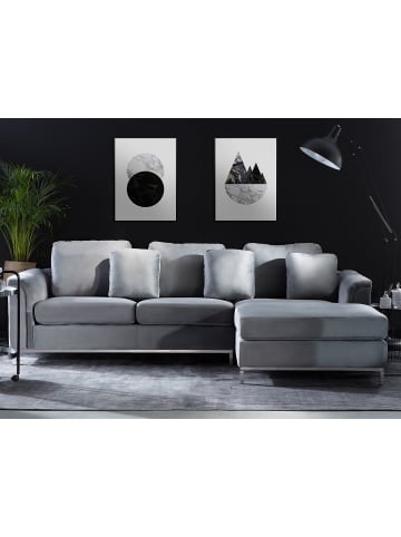 Beliani Ecksofa OSLO in Grau - (W) 270 x (H) 64 x (L) 151 cm