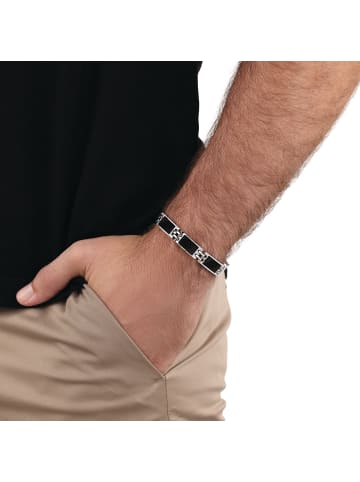 Amor Armband Edelstahl, Carbon in Schwarz