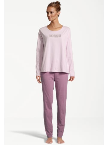 Seidensticker Schlafanzug Soft Knits in Mauve Shadow