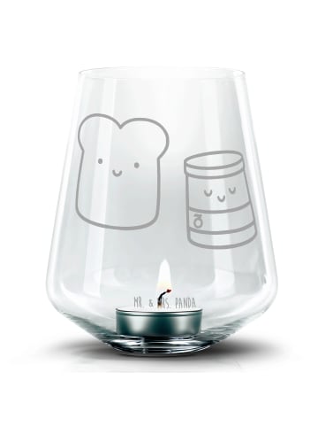 Mr. & Mrs. Panda Laterne Toast Marmelade ohne Spruch in Transparent